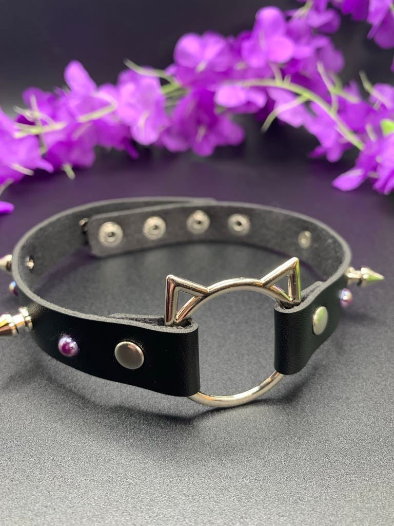 Black Goth Cat Choker