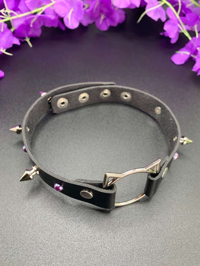 Black Goth Cat Choker