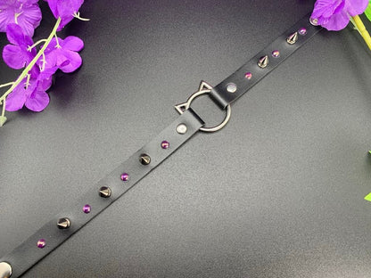 Black Goth Cat Choker