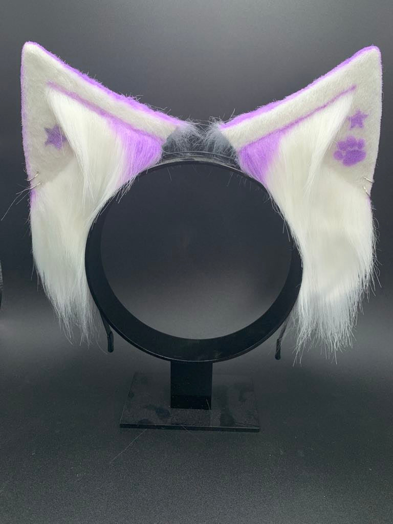 Purple Kitten Pet Play Animal Ears