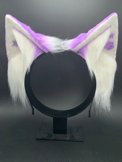 Purple Kitten Pet Play Animal Ears