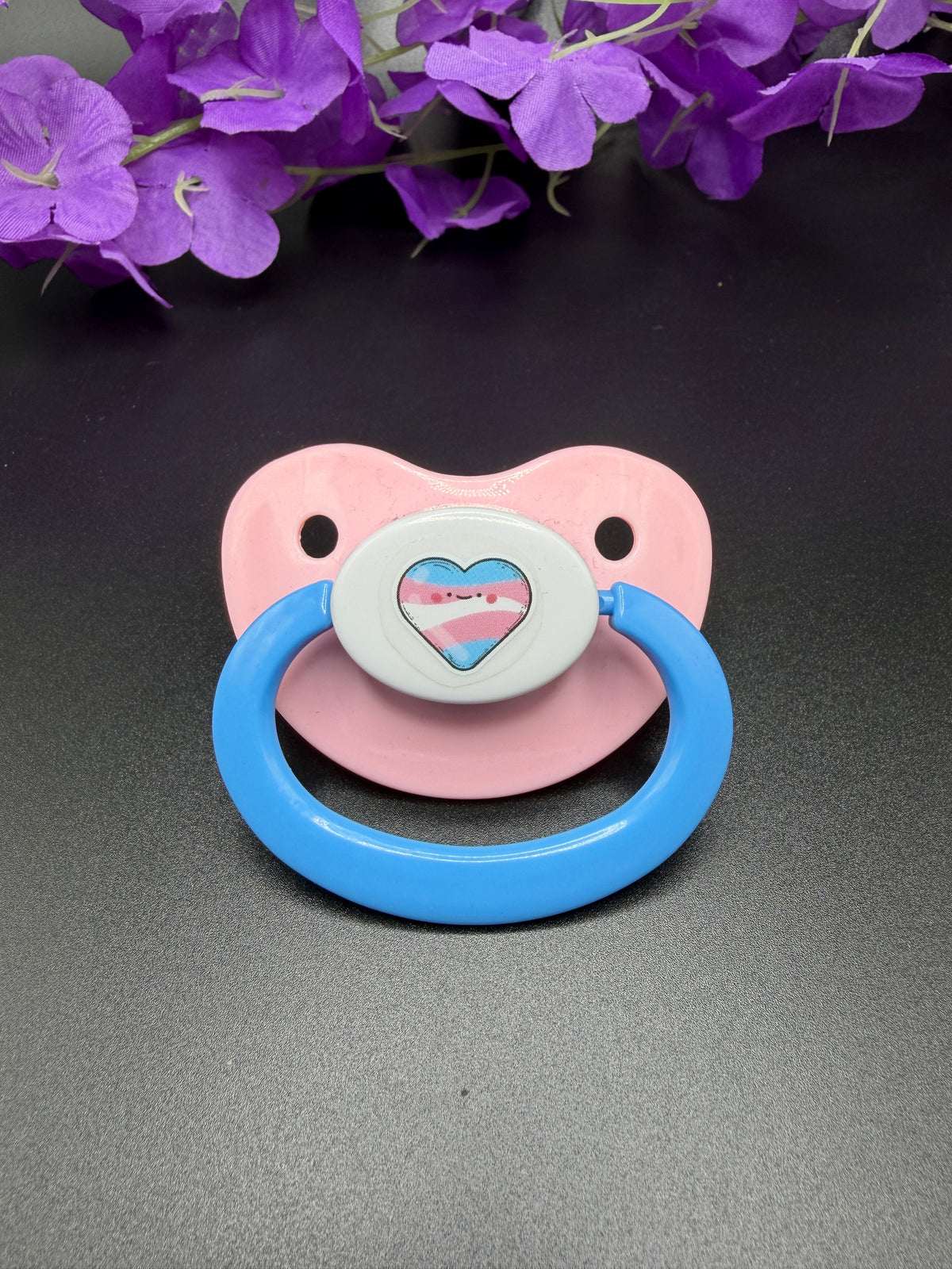 Trans Heart Adult Pacifier