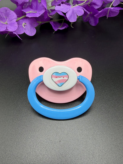 Trans Heart Adult Pacifier