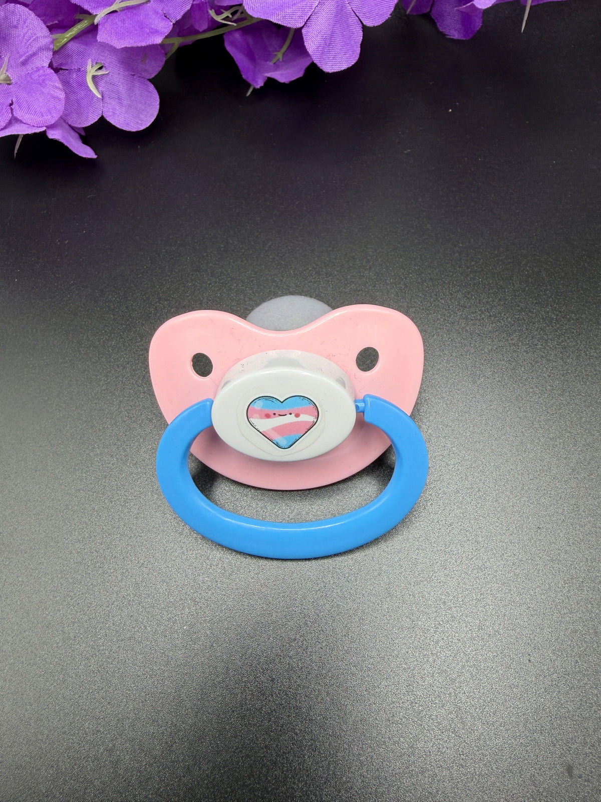 Trans Heart Adult Pacifier