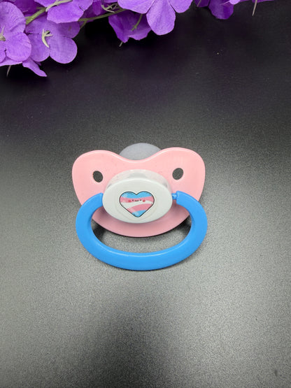 Trans Heart Adult Pacifier