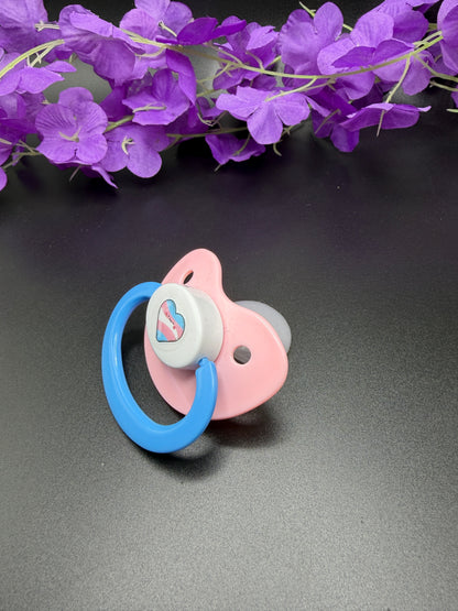 Trans Heart Adult Pacifier