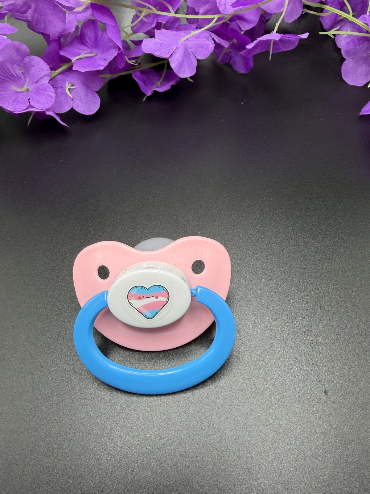 Trans Heart Adult Pacifier