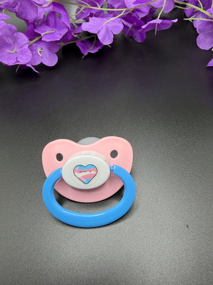 Trans Heart Adult Pacifier