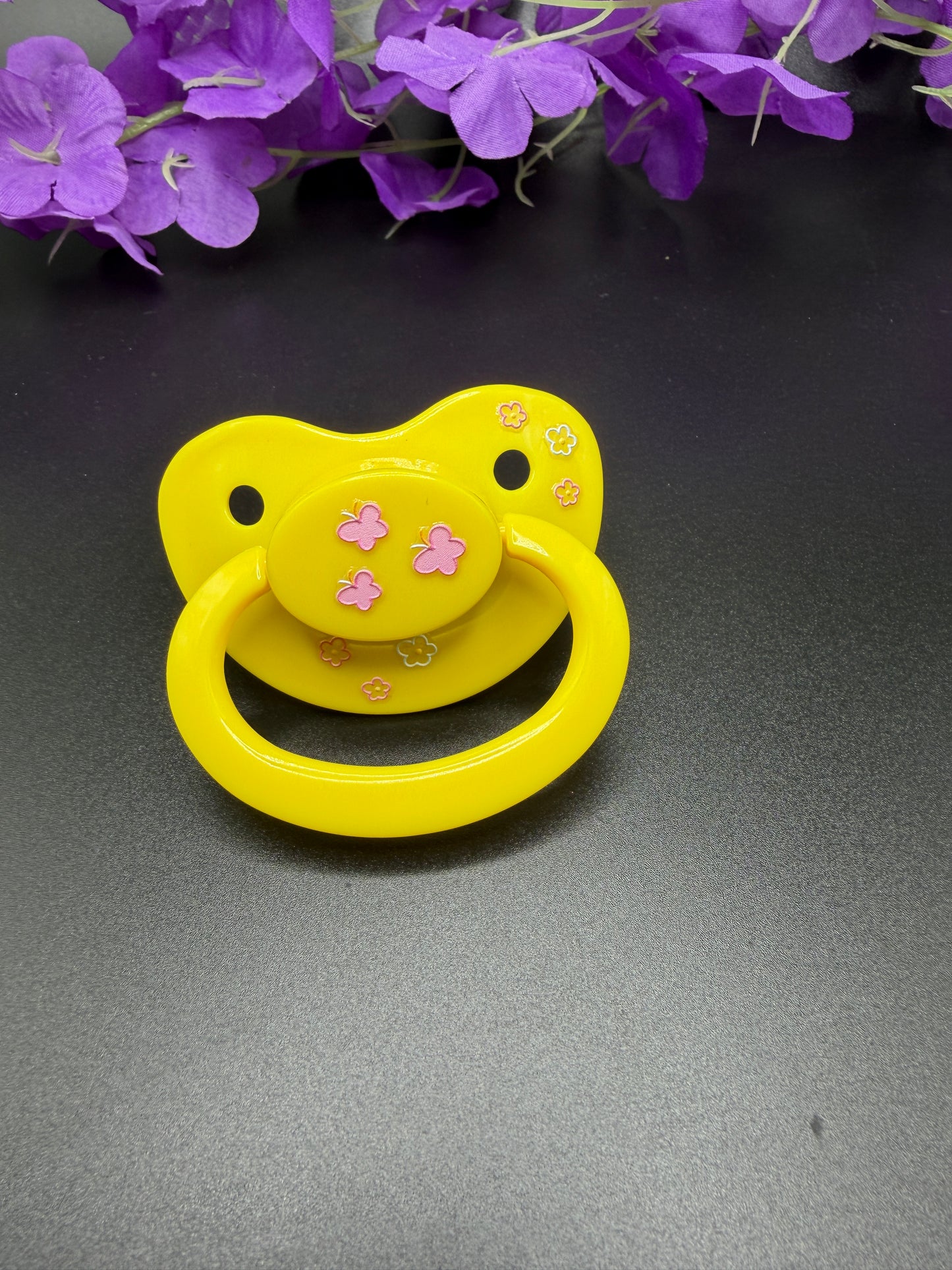 Glow In The Dark Adult Pacifier - Butterflies