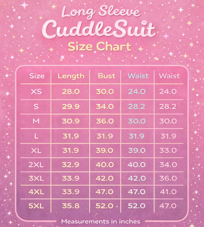 Mystery Long Sleeve Unisex CuddleSuit