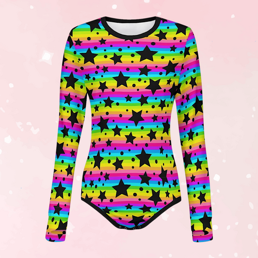 Starlite Stripes Long Sleeve CuddleSuit