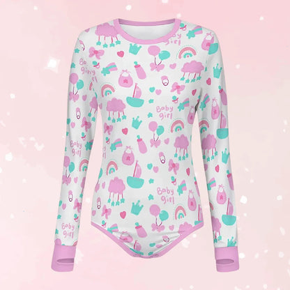 Baby Girl Dreams Long Sleeve CuddleSuit