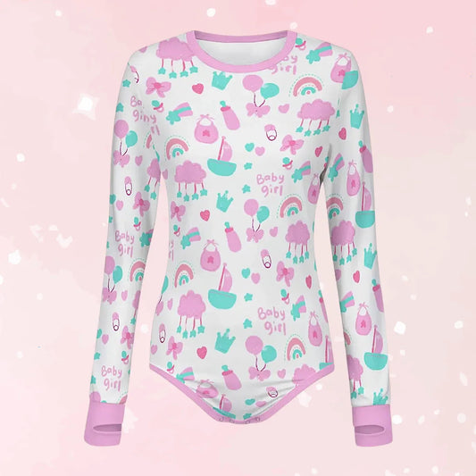 Baby Girl Dreams Long Sleeve CuddleSuit