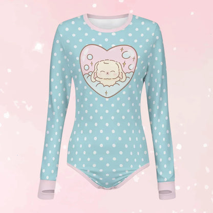 Cute BunBun Bathtime Long Sleeve CuddleSuit