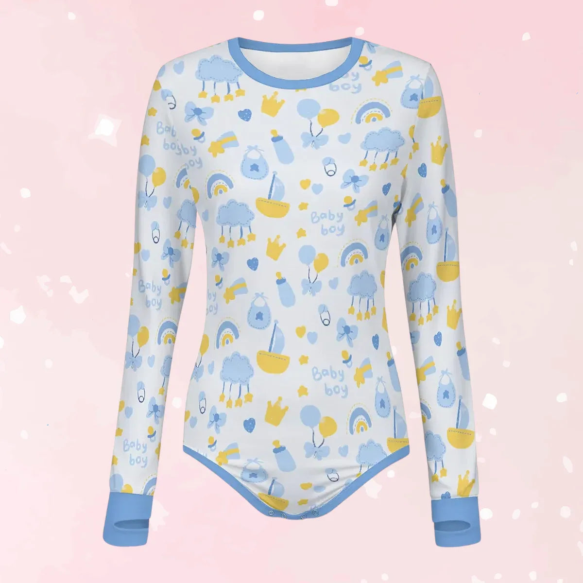 Baby Boy Dreams Long Sleeve CuddleSuit