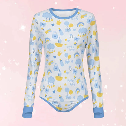 Baby Boy Dreams Long Sleeve CuddleSuit