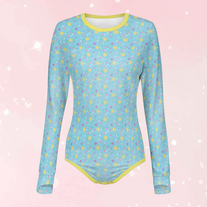 Dreamy Stars Long Sleeve CuddleSuit