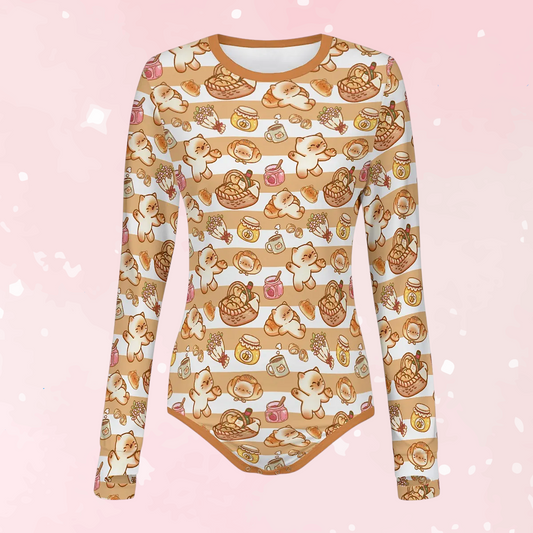 Sweet Picnic Long Sleeve CuddleSuit