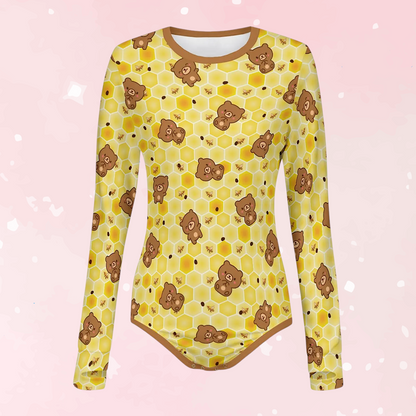 Honey Paw Long Sleeve CuddleSuit