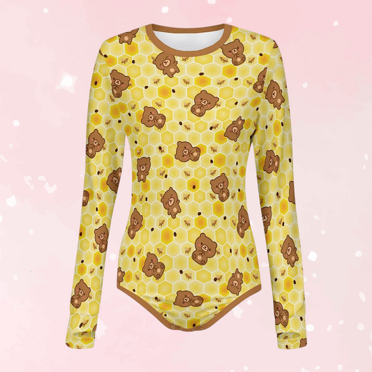 Honey Paw Long Sleeve CuddleSuit