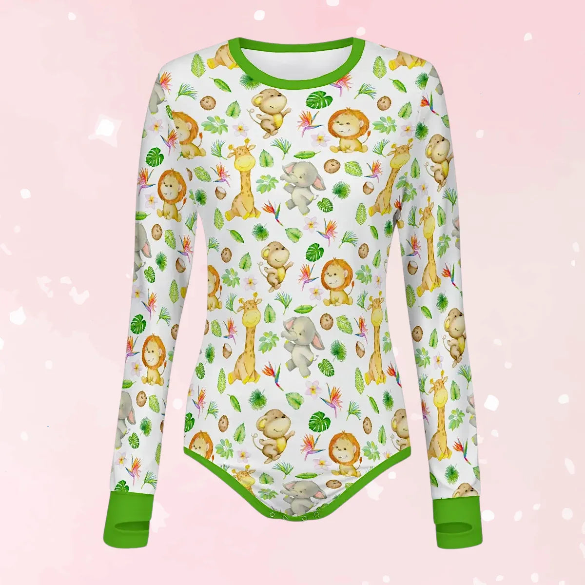 Jungle Friends Playtime Long Sleeve CuddleSuit