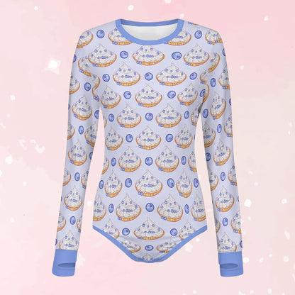 Blueberry Baby Long Sleeve CuddleSuit