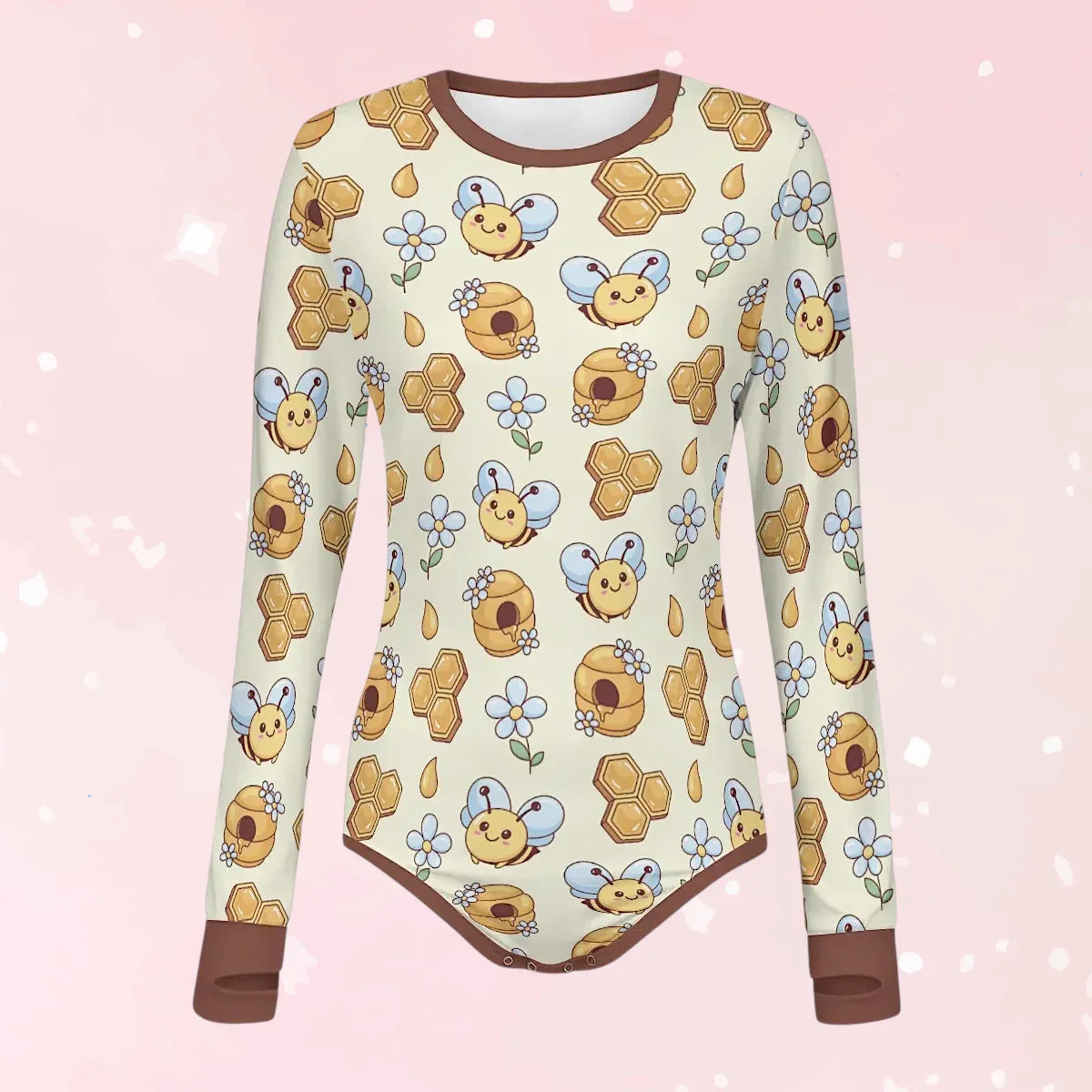 Sweet Honeybee Long Sleeve CuddleSuit