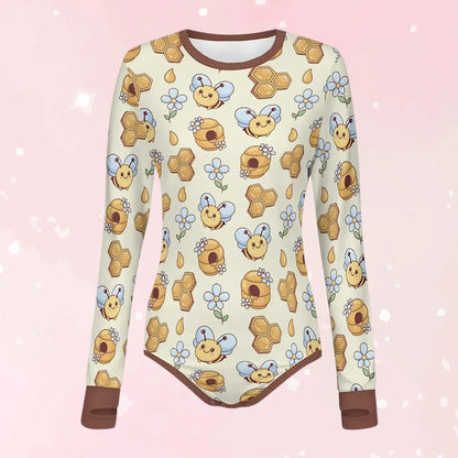 Sweet Honeybee Long Sleeve CuddleSuit
