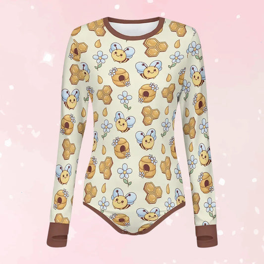 Sweet Honeybee Long Sleeve CuddleSuit