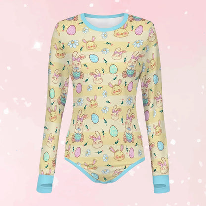 Pastel Bunny Dreams Long Sleeve CuddleSuit