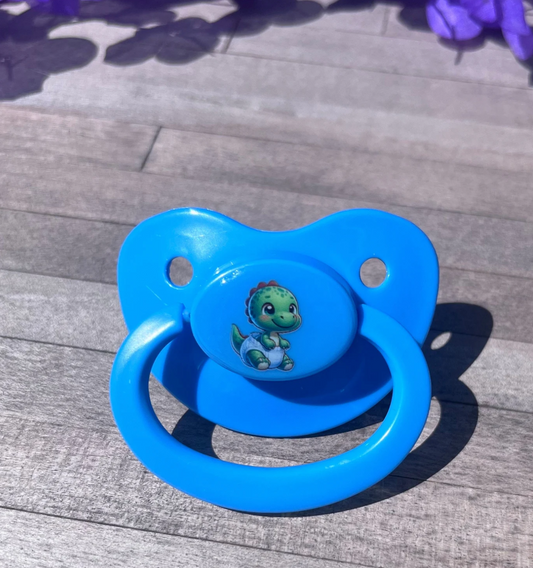 Adult Pacifier - Diapered Dinosaur