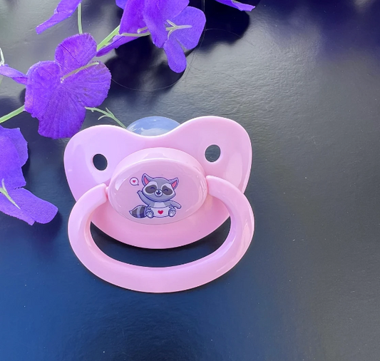 Diapered Raccoon Adult Pacifier