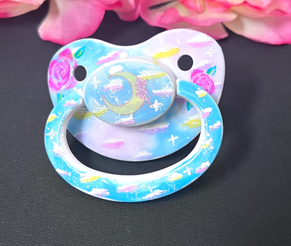 Hand Painted Adult Pacifier - Magic Color Change