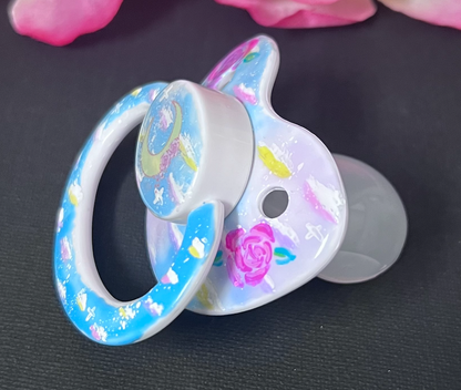 Hand Painted Adult Pacifier - Magic Color Change