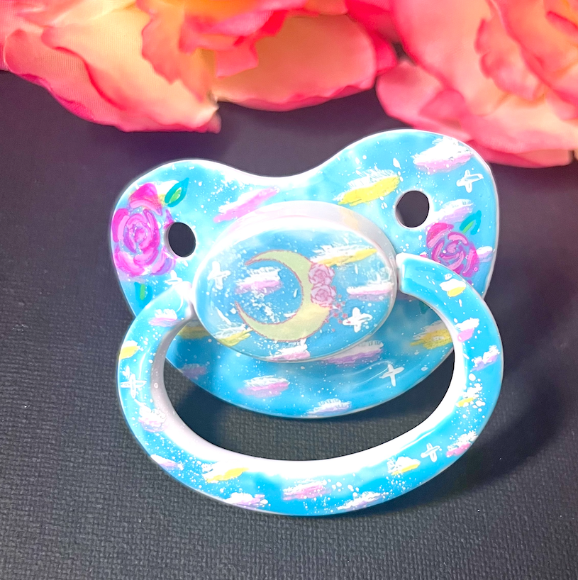 Hand Painted Adult Pacifier - Magic Color Change