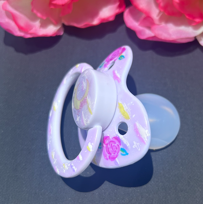 Hand Painted Adult Pacifier - Magic Color Change