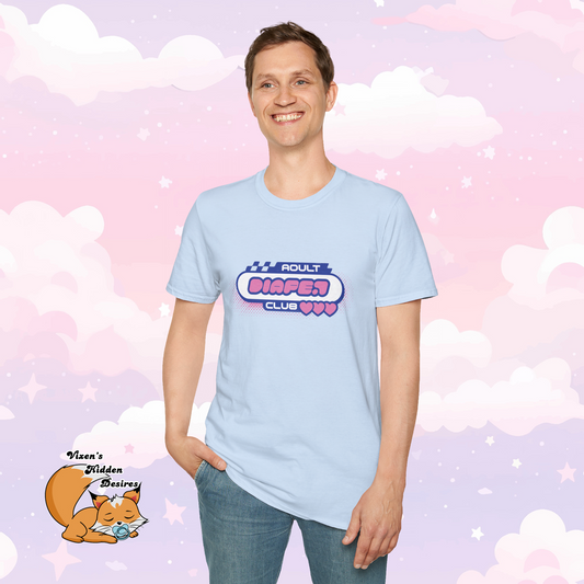 adult diaper club kawaii racing style t-shirt