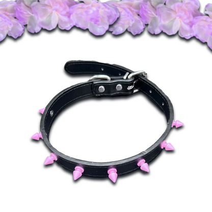 Pastel Goth Spiked Choker