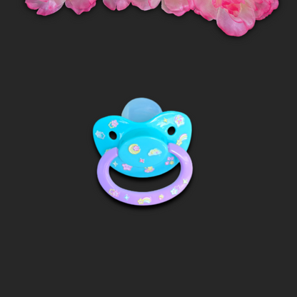 Glow In The Dark Adult Pacifier - Stars and Moon