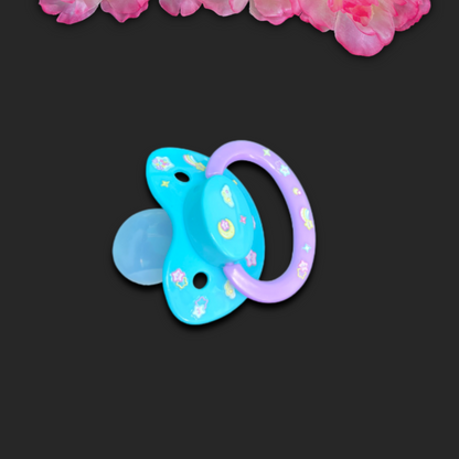 Glow In The Dark Adult Pacifier - Stars and Moon