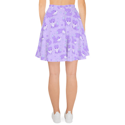 Kawaii Galaxy Fox Skater Skirt