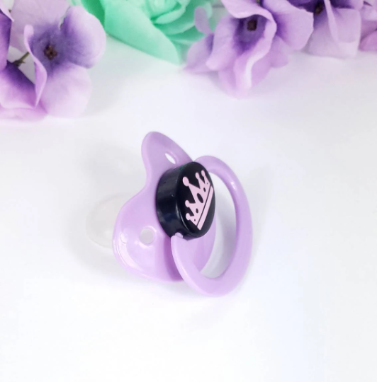 Pink Crown Adult Pacifier