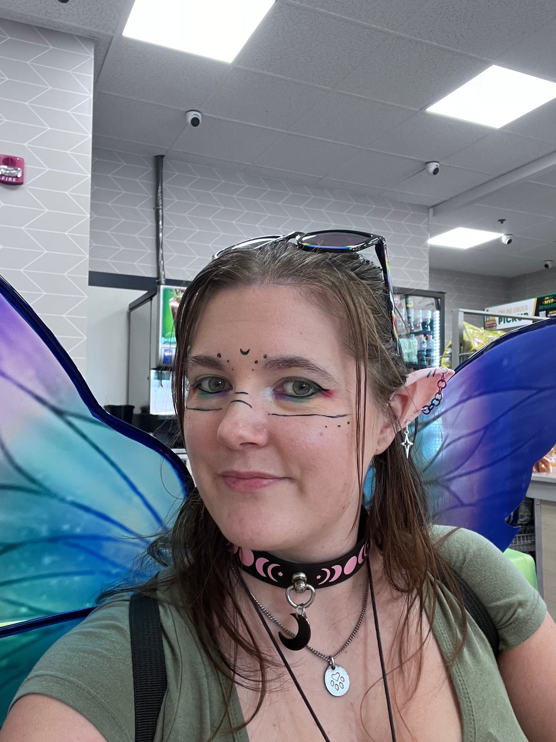 picture featuring cosplay outfit of a fantasy fairy elf showing off elf ears