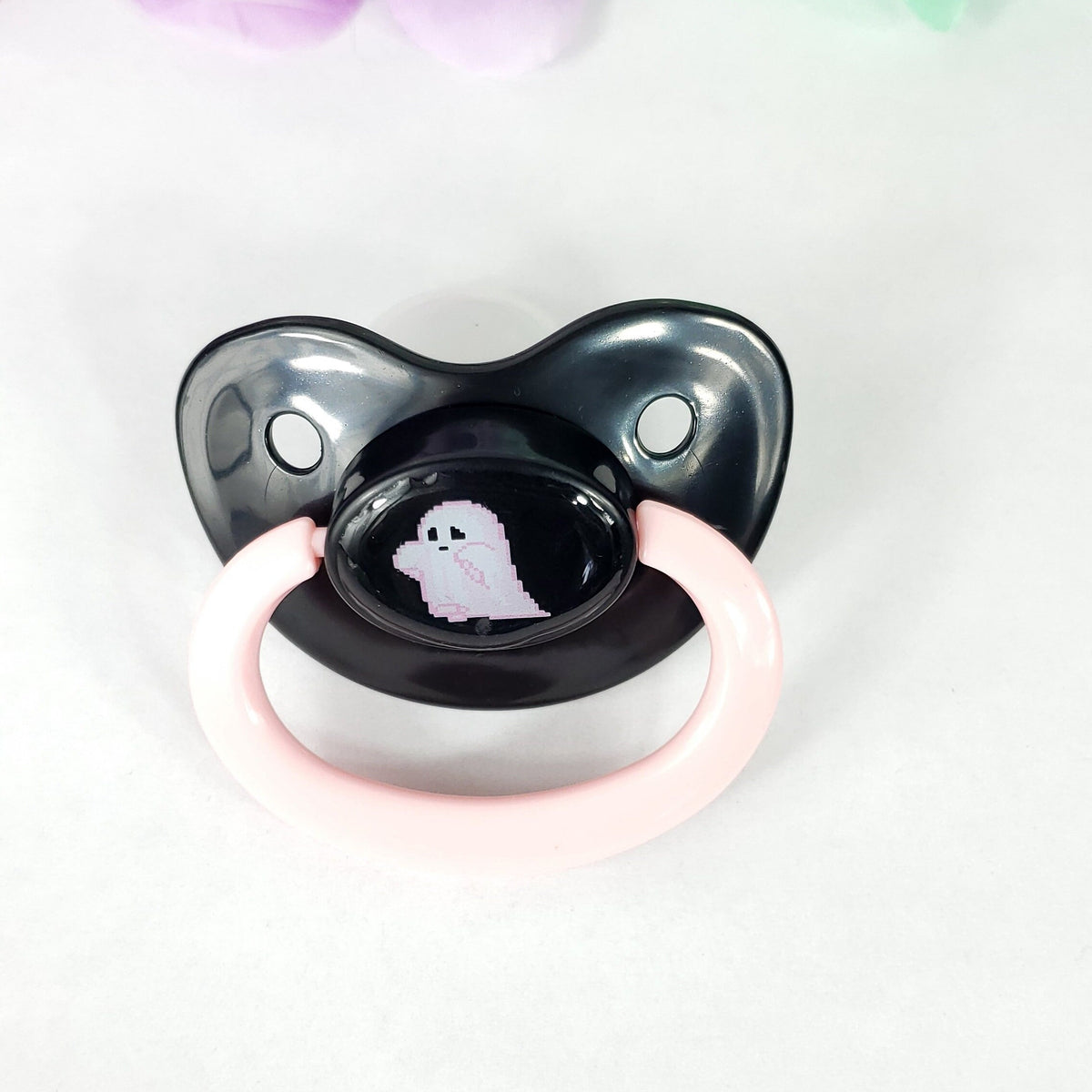Pink Ghost Adult Pacifier