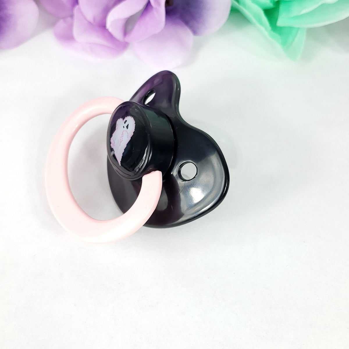 Pink Ghost Adult Pacifier