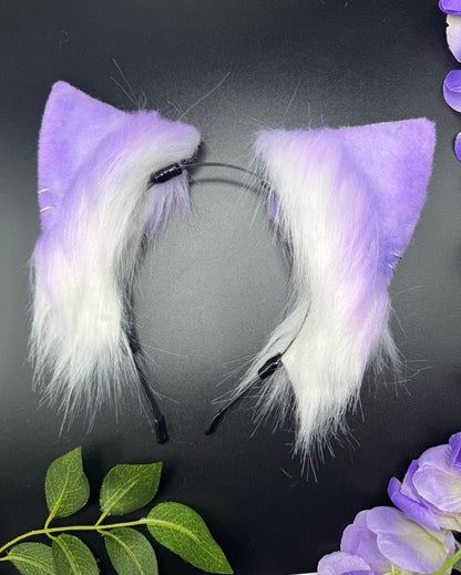 Purple Kitten Pet Play Animal Ears