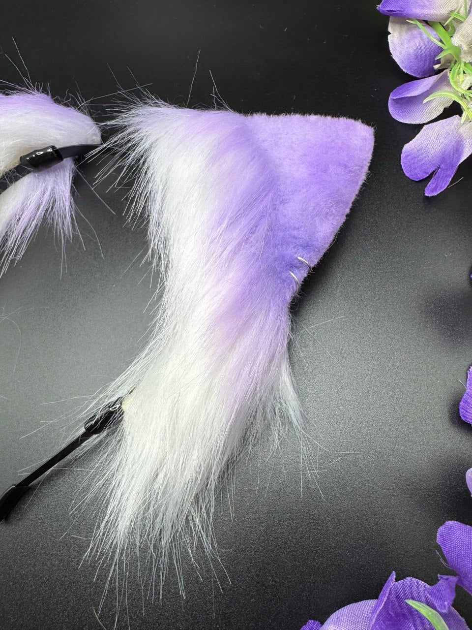 Purple Kitten Pet Play Animal Ears