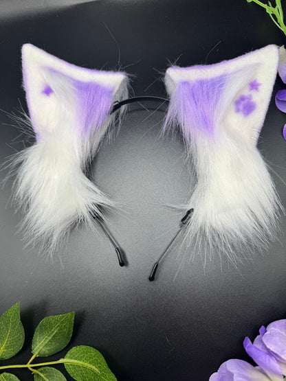 Purple Kitten Pet Play Animal Ears