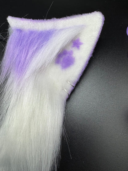 Purple Kitten Pet Play Animal Ears