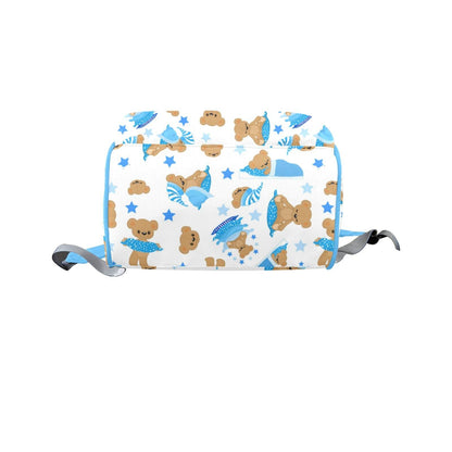 Cozy Blue Bear Large Diaper Bag